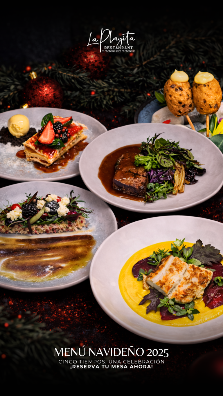 Proyecto de diseño Gráfico y Fotografía: Menú Navideño para La Playita Restaurant